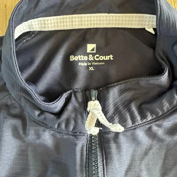 Bette & Court Womens Half Zip Pullover Blue XL - Picture 3 of 5